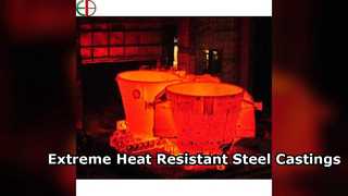 Pezzi fusi personalizzati in acciaio resistente al calore per uso industriale